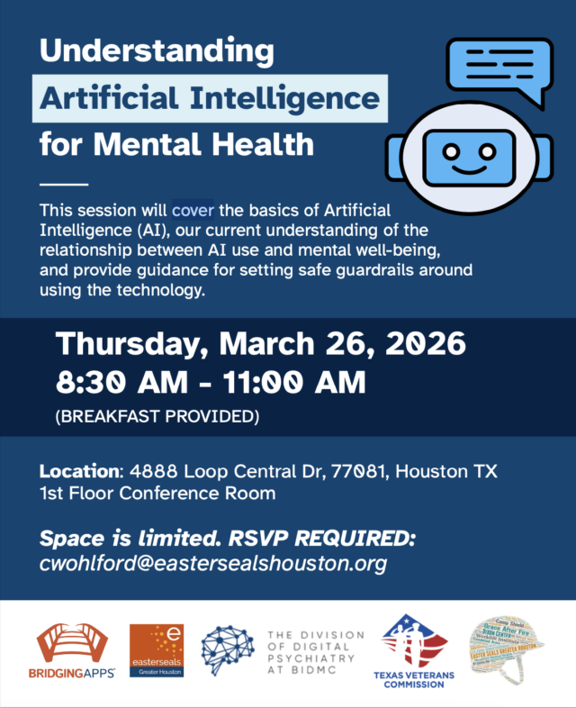 Understanding AI for Mental Health Event Poster
